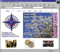 Screen capture of the CUAC webpage